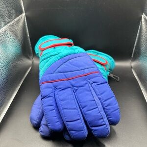 Vintage Thinsulate Gloves Ski Winter Snow Men's M Retro Color Block
